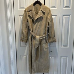 Ralph Lauren black label suede and cashmere reversible coat